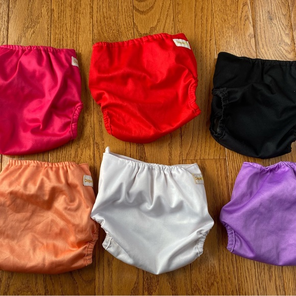 6 Diaper Rite diaper covers w/ 12 inserts - Picture 1 of 6